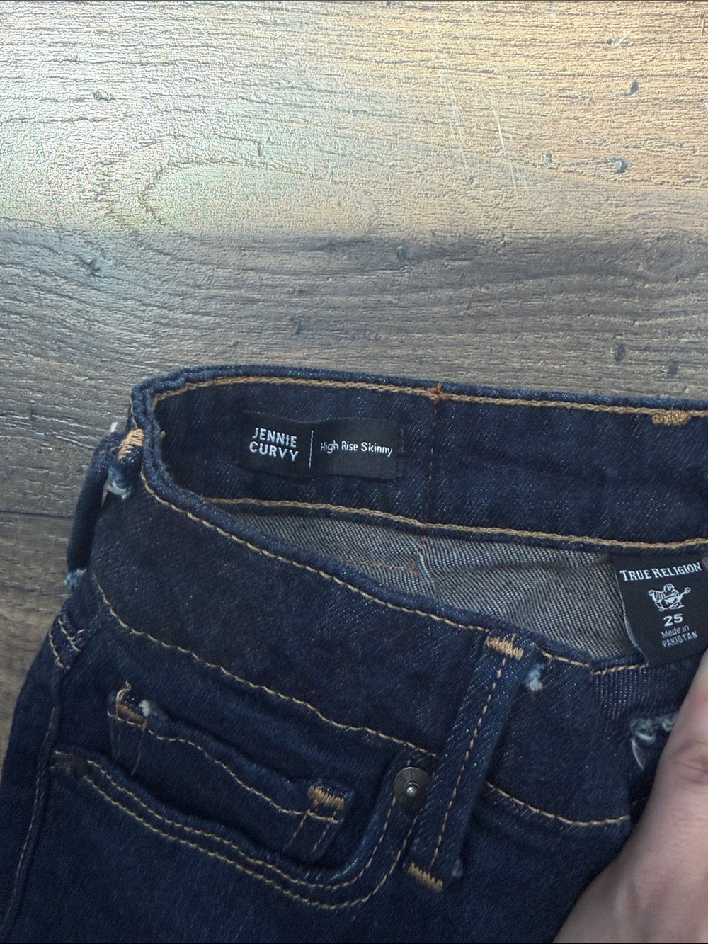 True Religion Jennie Curvy High Rise Skinny Jeans - Indigo